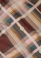 Frame The Plaid Boy Cotton and Silk-blend Shirt Red