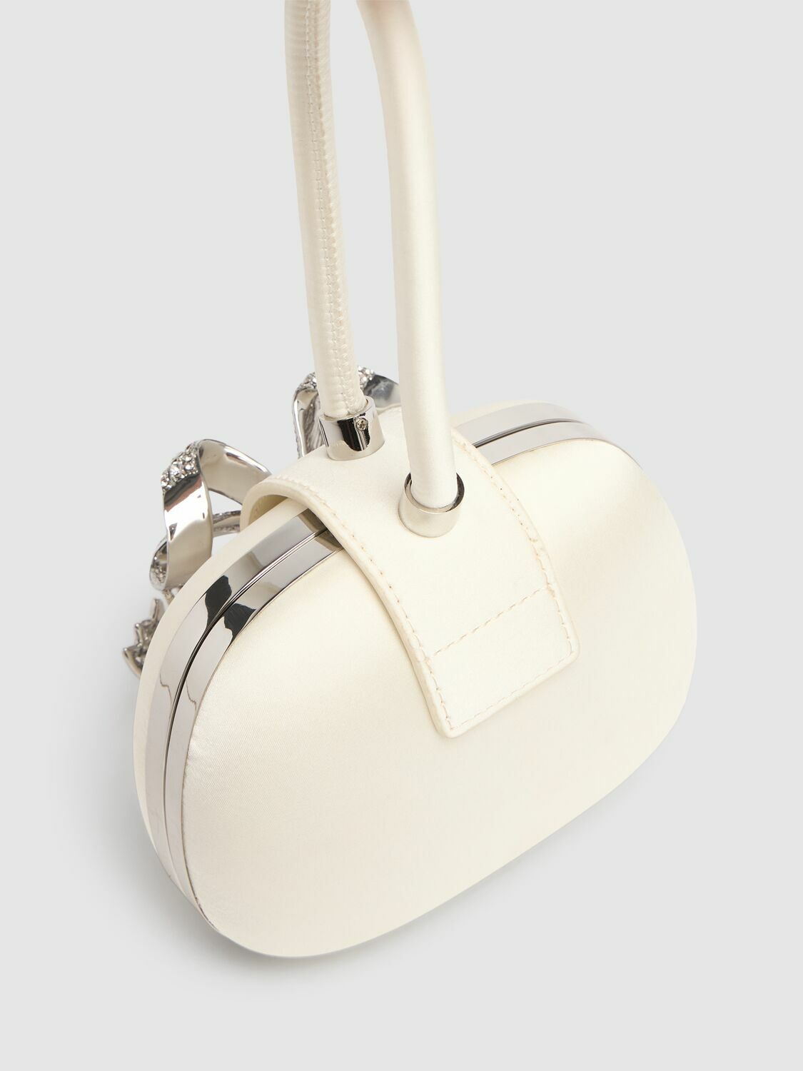 SELF-PORTRAIT Bow Satin Clutch
