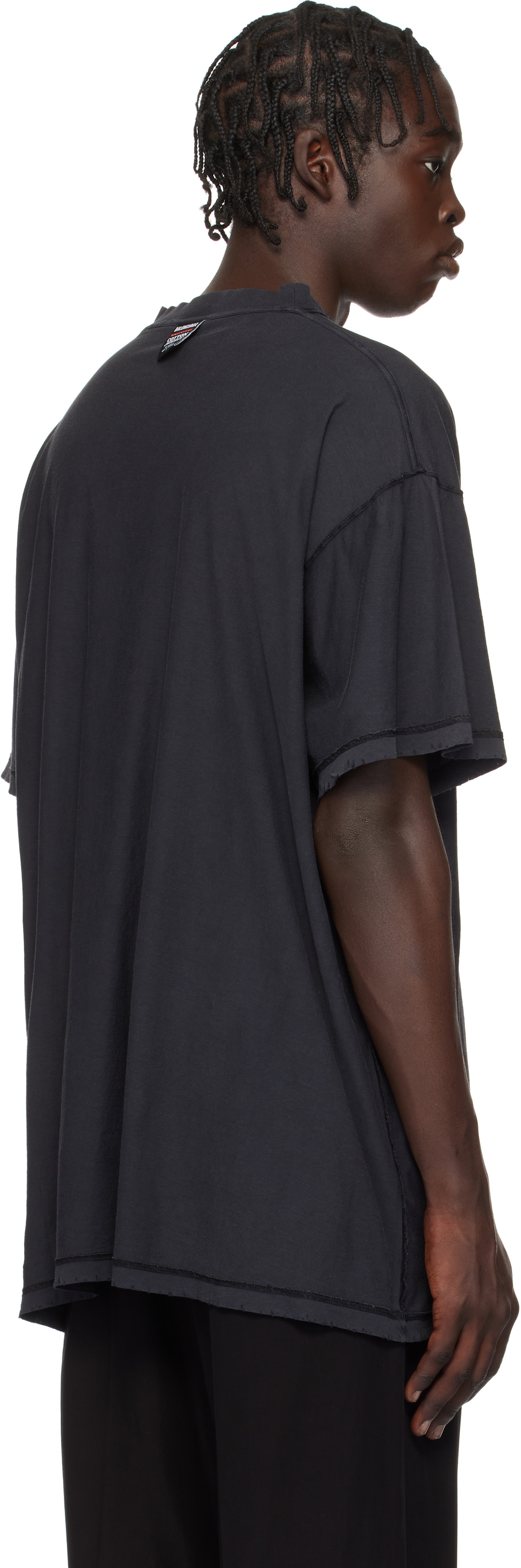 Balenciaga バレンシアガ＊ブラック Inside Out Tシャツ Balenciaga: Black Inside Out T-Shirt | SSENSE