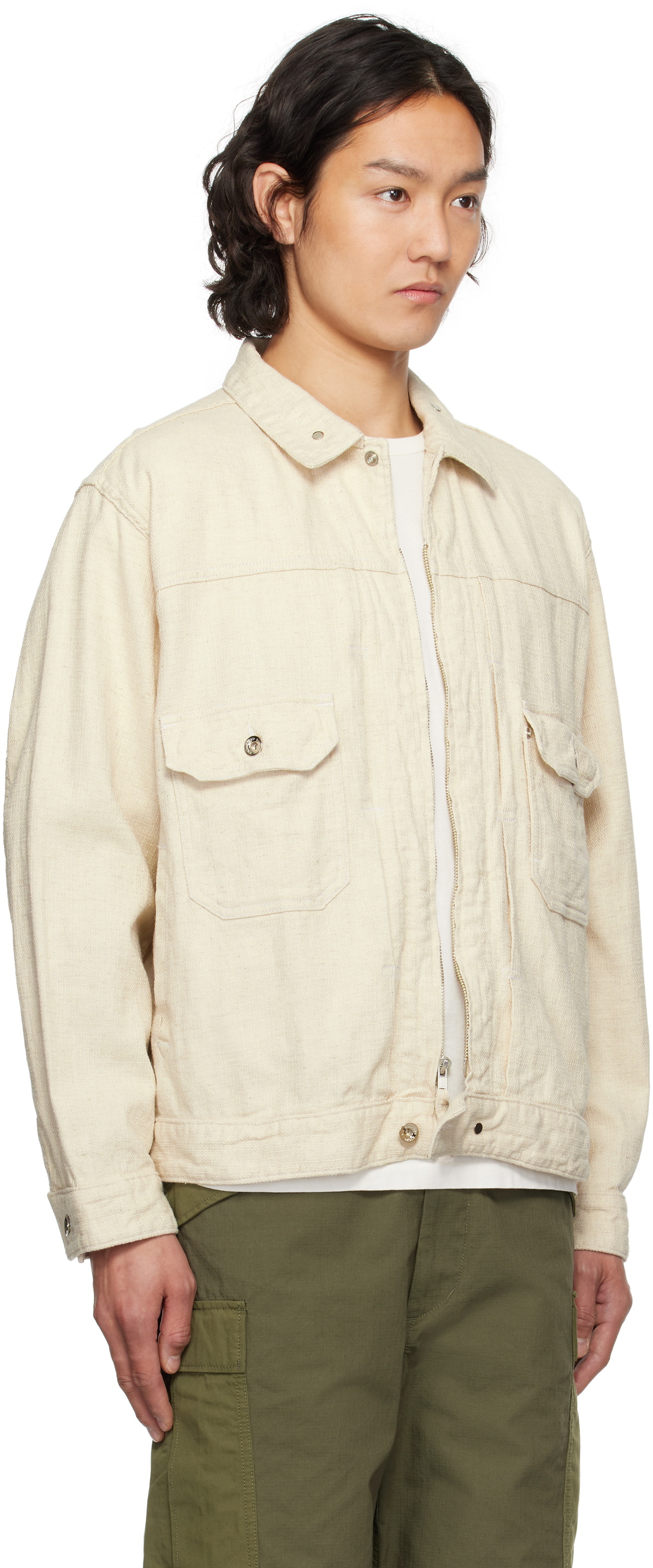 Engineered Garments Off-White Trucker Jacket Engineered Garments