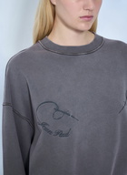 Jean Paul Gaultier Fleece Embroidered Sweatshirt