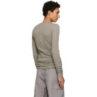 Rick Owens Taupe Tower Double LS T-shirt
