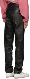 Enfants Riches Déprimés Black High Waist Leather Pants