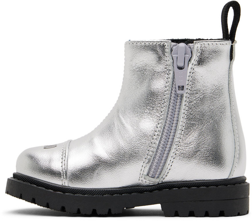 Baby outlet Moschino Silver Boots