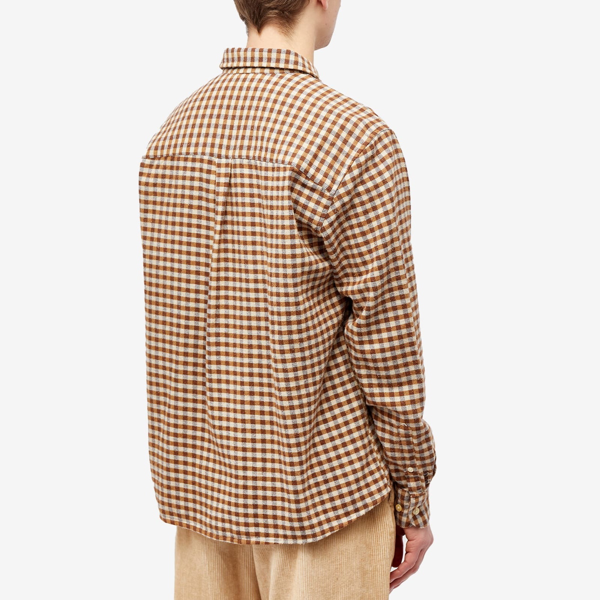 Foret Men's Alaska Check Shirt in Brown Foret