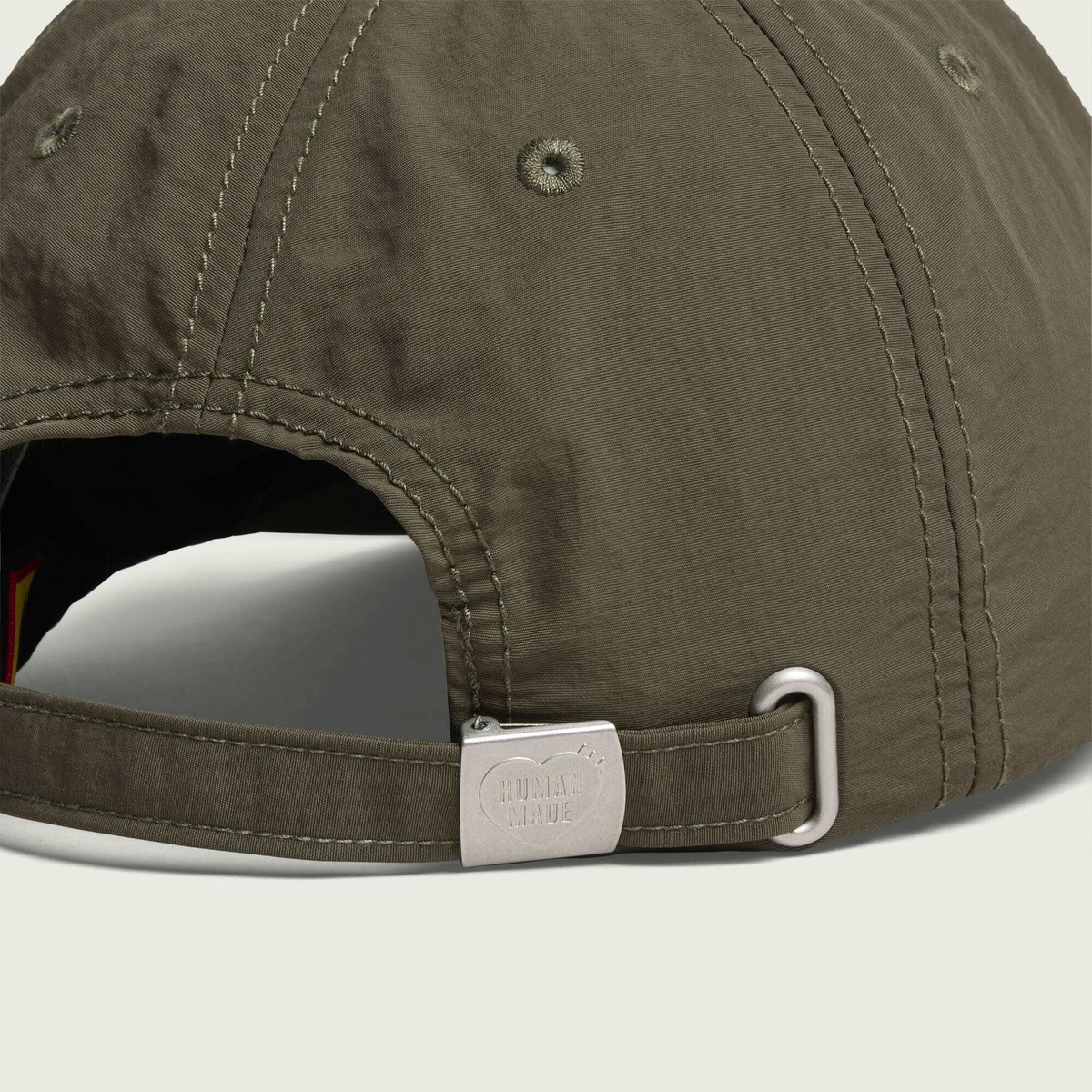 Human Made Men's 5 Panel Nylon Cap in Olive Drab