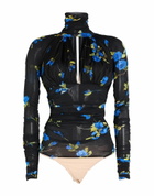 Blumarine Womens Bodysuit in Black