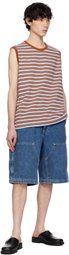 AFTER PRAY Blue James Carpenter Denim Shorts