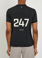 Represent 247 Numbers Stretch-jersey T-shirt Black
