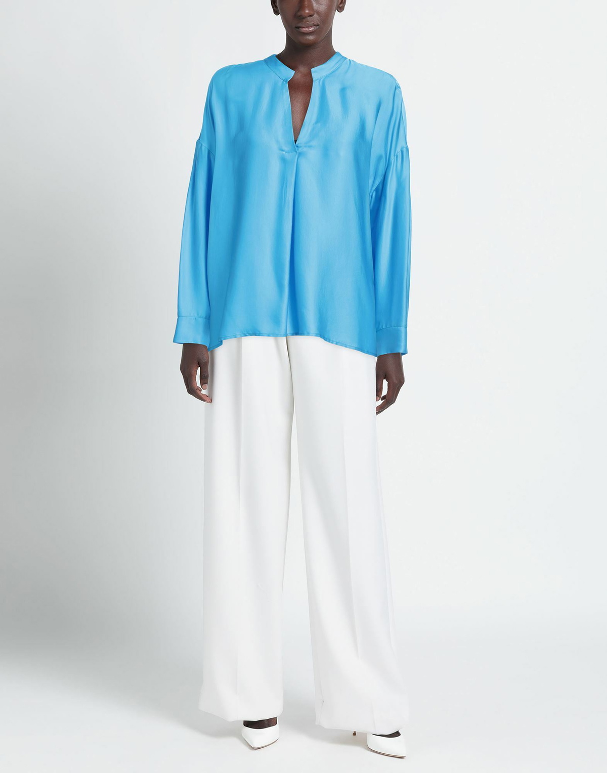 Manila Grace Womens Top Azure