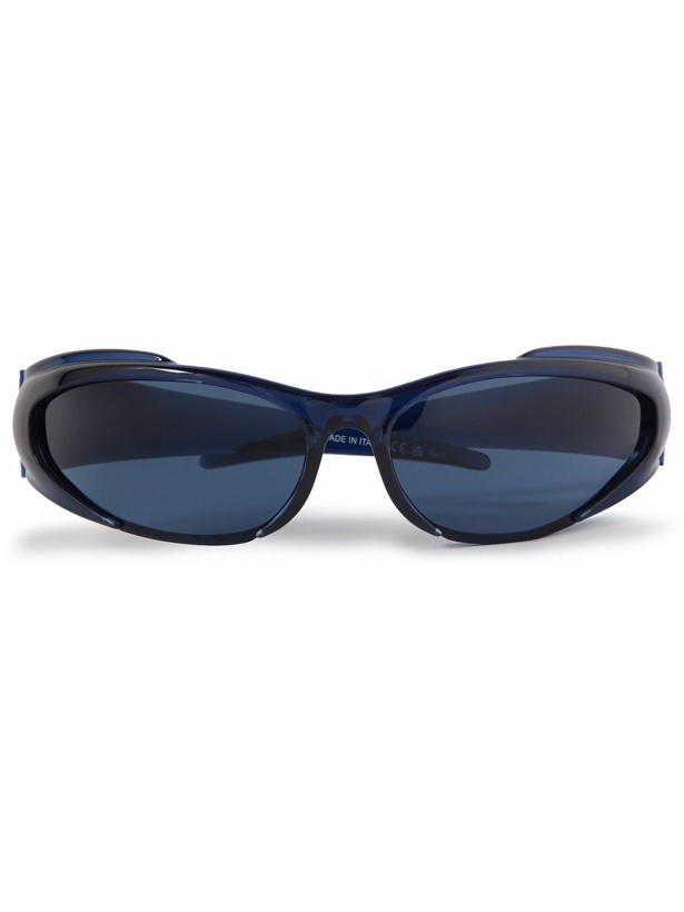 Photo: Balenciaga - D-Frame Logo-Print Acetate Sunglasses