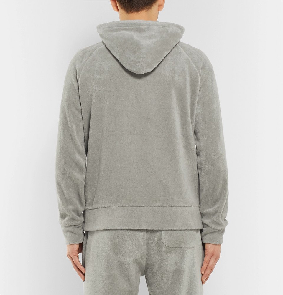 Ralph Lauren Purple Label - Fleece Hoodie - Men - Gray Ralph