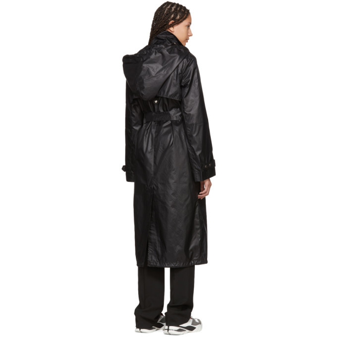 Wendelborn Black Long Windbreaker Coat