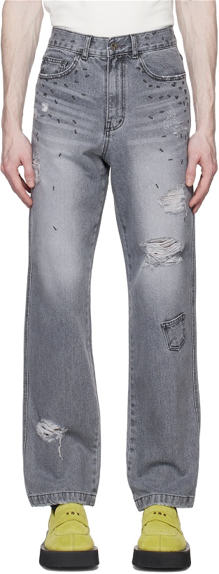 Photo: ADER error Gray Bart Jeans