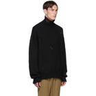 BED J.W. FORD Black Bolo High Turtleneck