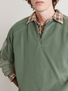 Beams Plus - Half-Zip Fleece Sweater - Green