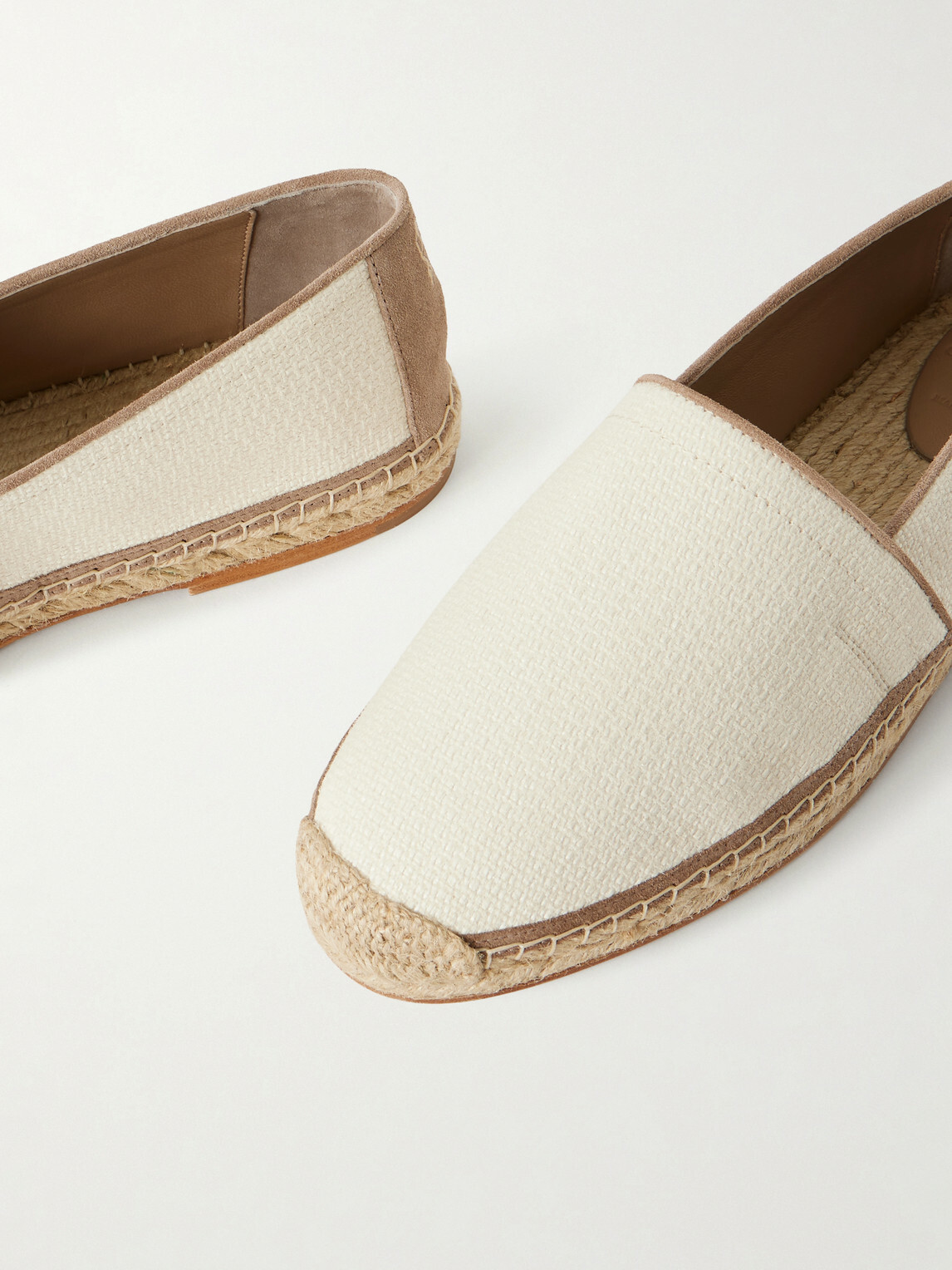 Brunello Cucinelli - Raffia Espadrilles - White