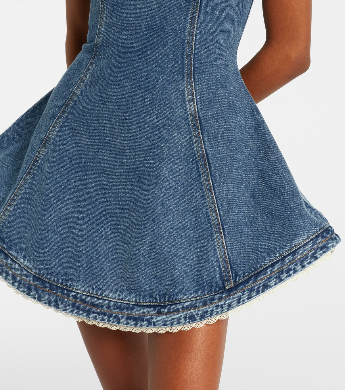 Magda Butrym Denim bustier dress