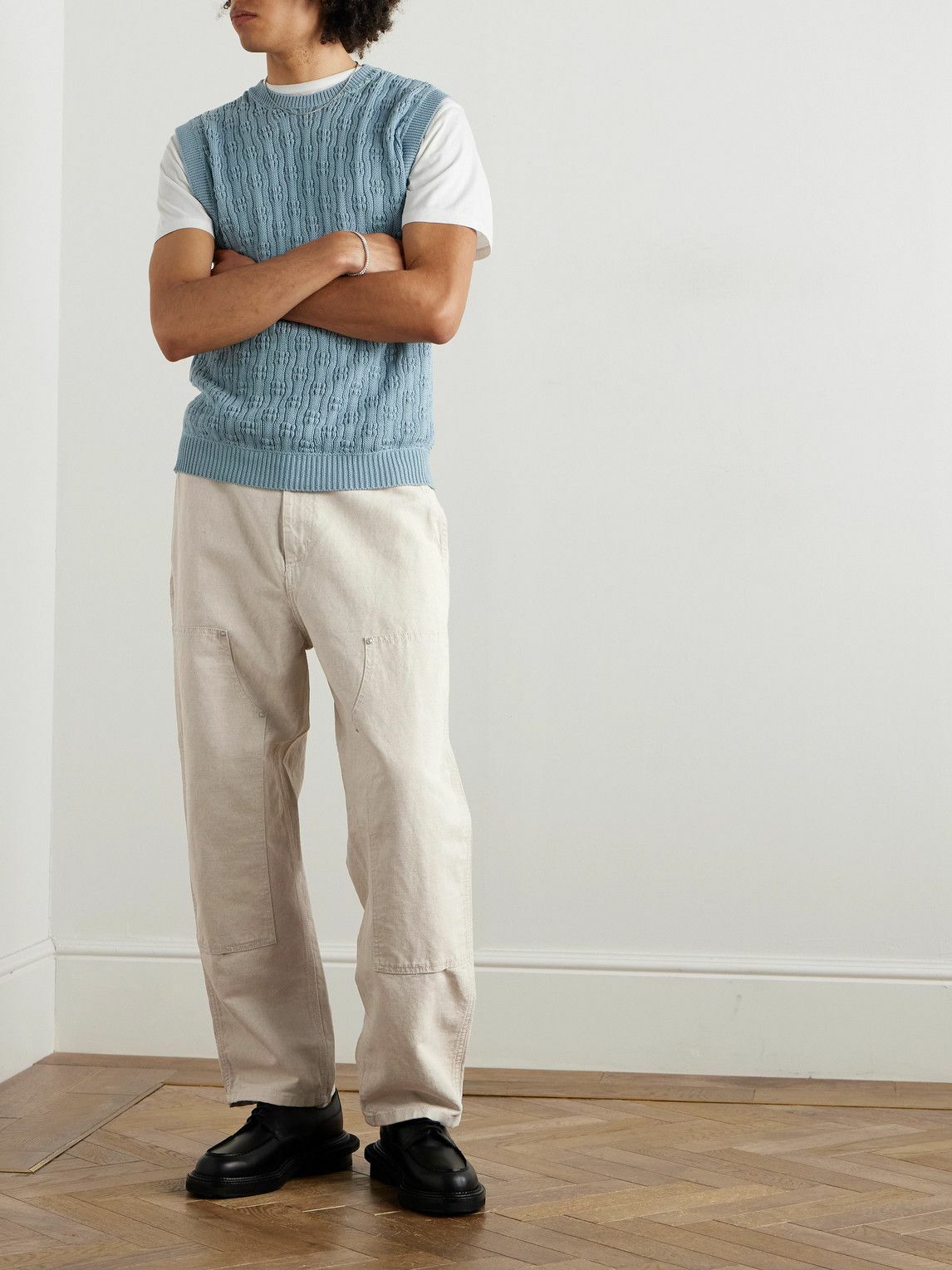 Carhartt WIP - Walter Double Knee Straight-Leg Cotton-Canvas Trousers - Neutrals