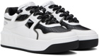 Valentino Garavani White & Black One Stud XL Low-Top Sneakers