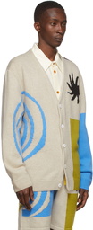 The Elder Statesman Off-White Cashmere Cardigan