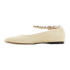 JW Anderson Yellow Fur Ballerina Flats