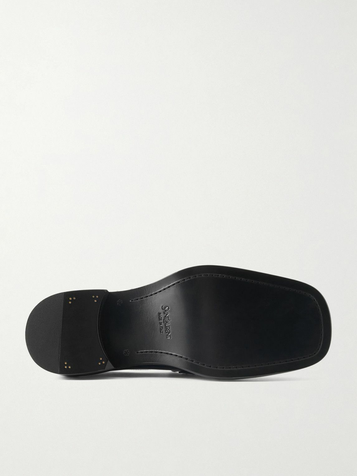 SAINT LAURENT - Harvey Leather Penny Loafers - Black