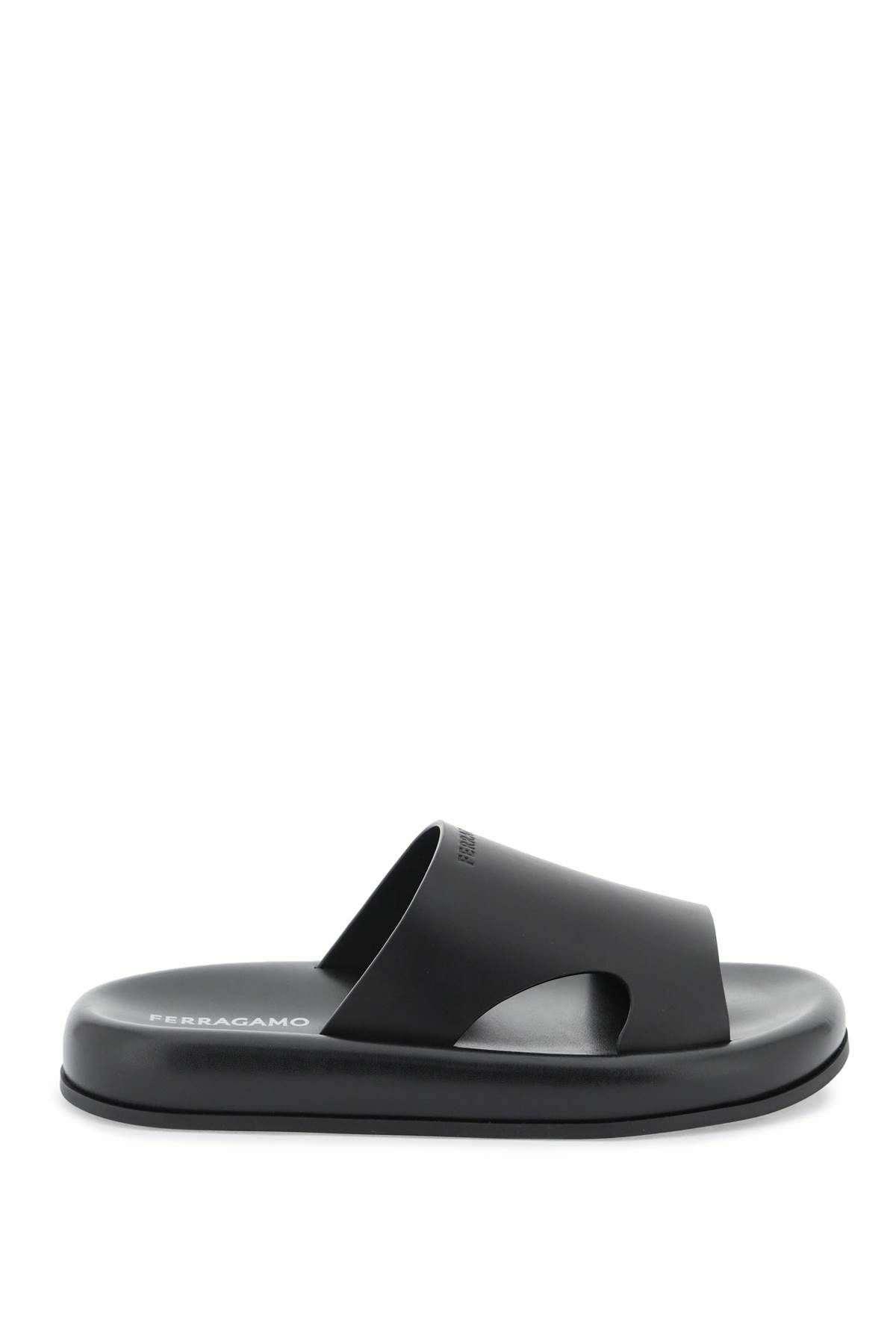 Salvatore Ferragamo Nero Slide Sandals Ferragamo Men main image 3