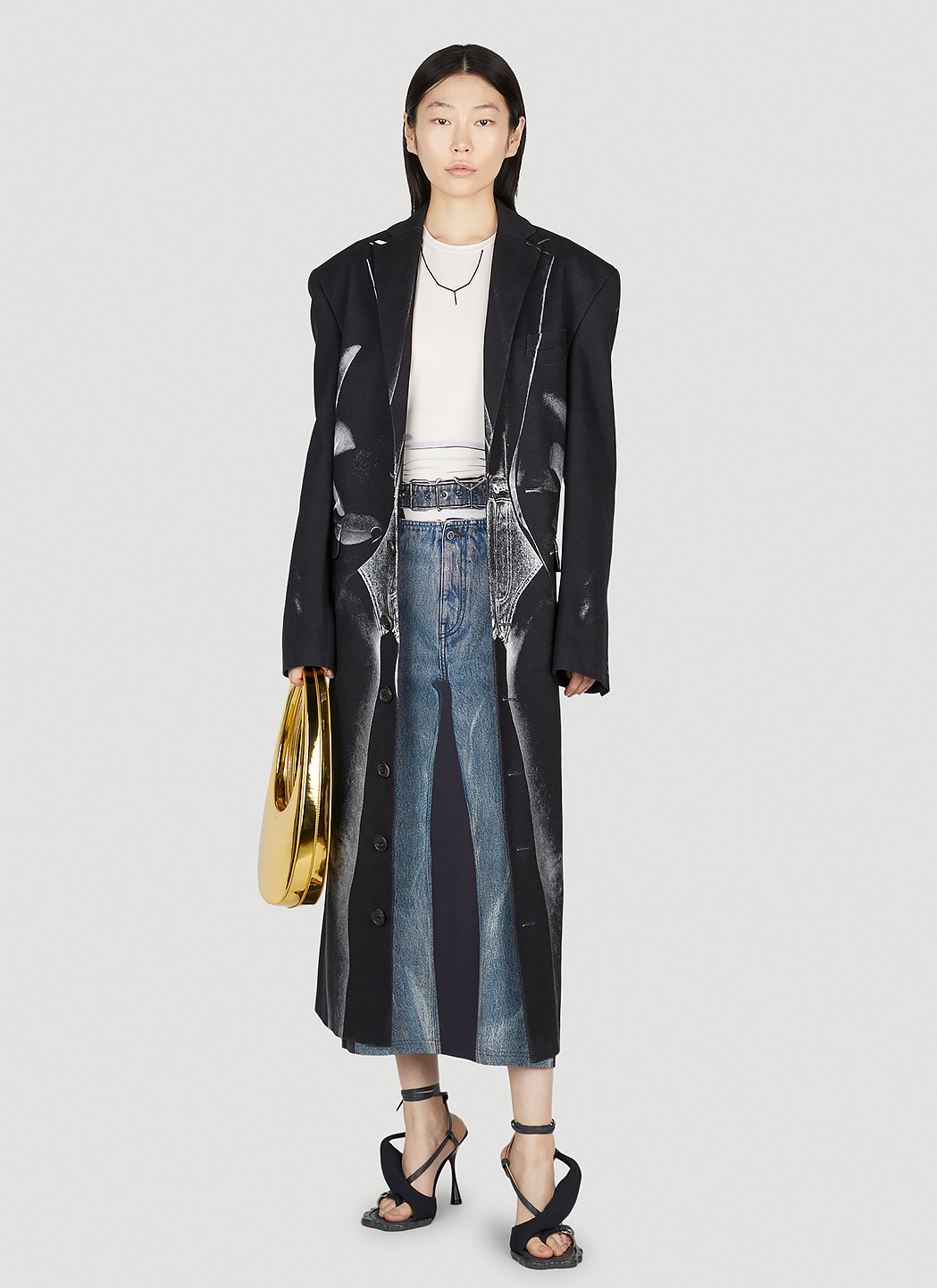 Y/Project x Jean Paul Gaultier Trompe L'Oeil Janty Coat