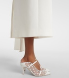 Malone Souliers Maureen 70 leather and mesh mules