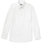 Blue Blue Japan - Button-Down Collar Cotton Oxford Shirt - White
