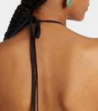 Nili Lotan Lelia halterneck linen maxi dress