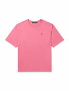 Acne Studios - Exford Logo-Appliquéd Cotton-Jersey T-Shirt - Pink