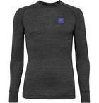 Soar Running - Merino Wool and Silk-Blend Base Layer - Gray