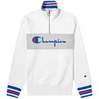 Champion Reverse Weave Big Script Block Half Zip Sweat