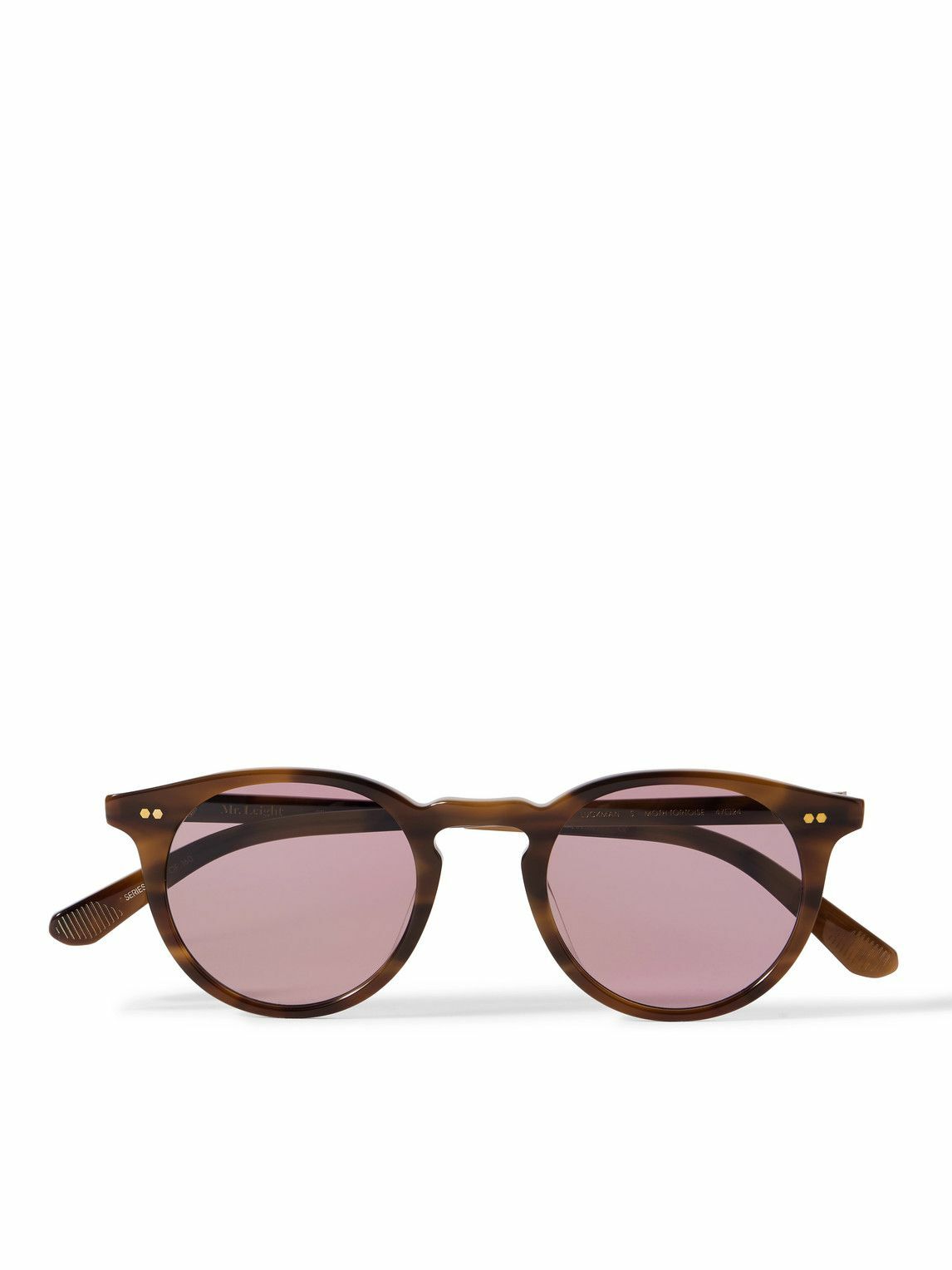 Mr Leight - Luckman S Round-Frame Tortoiseshell Acetate and Gold-Tone Sunglasses