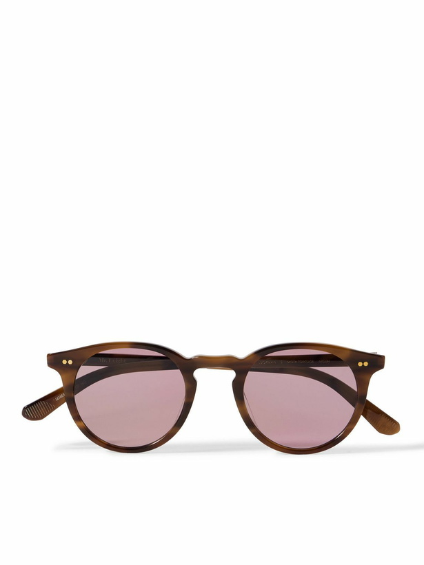 Photo: Mr Leight - Luckman S Round-Frame Tortoiseshell Acetate and Gold-Tone Sunglasses