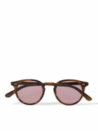 Mr Leight - Luckman S Round-Frame Tortoiseshell Acetate and Gold-Tone Sunglasses