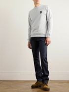 Belstaff - Logo-Appliquéd Garment-Dyed Cotton-Jersey Sweatshirt - Gray