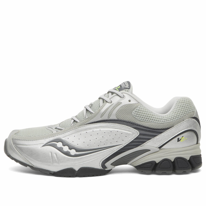Photo: Saucony Progrid V2 Sneaker in Silver/Navy