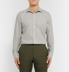 Kingsman - Turnbull & Asser Cotton and Cashmere-Blend Shirt - Gray