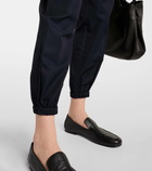 Joseph Taio silk and cotton tapered pants