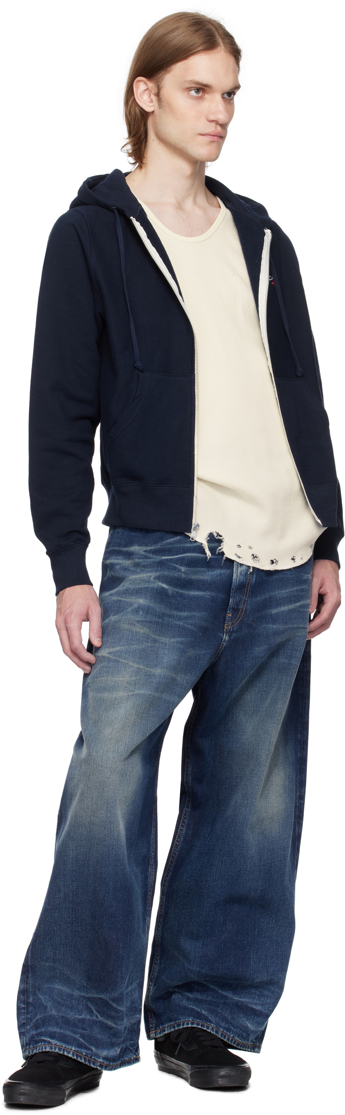 【NOAH】 CLASSIC LIGHTWEIGHT ZIP-UP HOODIE ★ COTTON 100% Classic Lightweight Zip-Up Hoodie - Noah