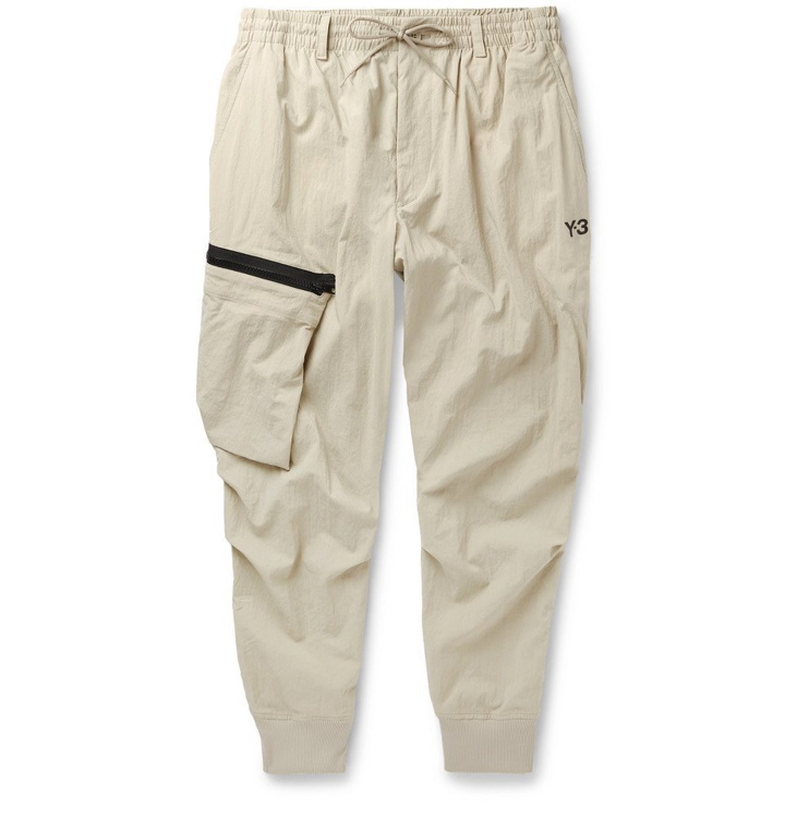 Photo: Y-3 - Tapered Nylon Cargo Trousers - Beige
