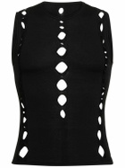 DION LEE - Snake Diamond Wool Tank Top