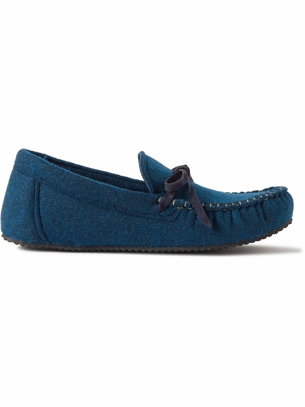 Photo: Mr P. - Recycled-Felt Loafers - Blue