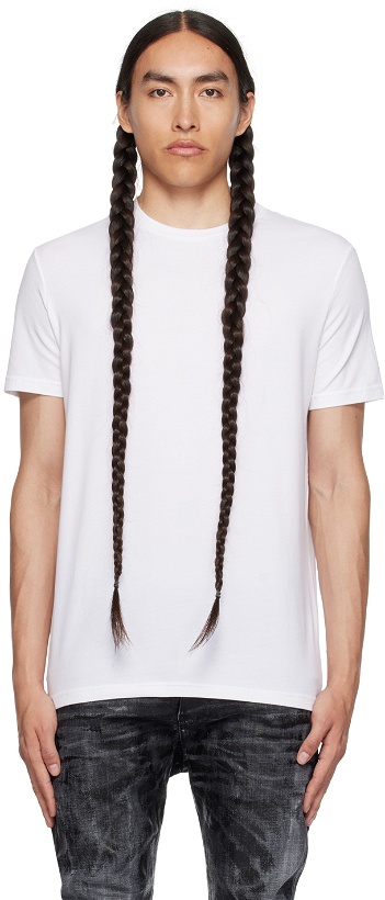 Photo: Dsquared2 Two-Pack White Basic T-Shirts