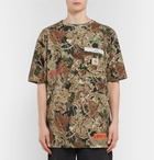 Heron Preston - Carhartt Oversized Embroidered Printed Cotton-Jersey T-Shirt - Men - Green