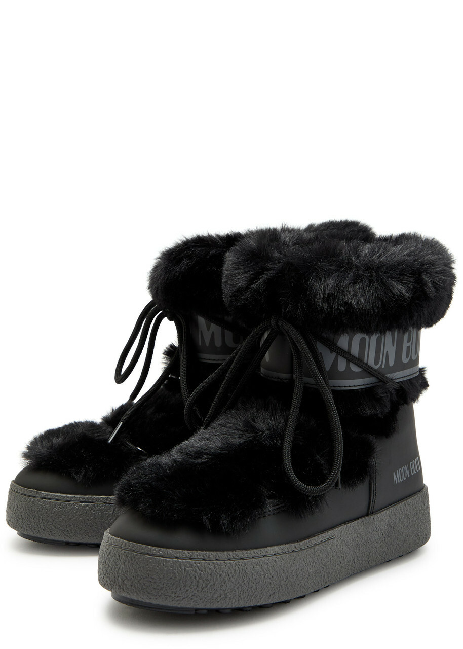 Moon Boot Ltrack Faux-fur Snow Boots Black