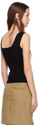 DRAE Black Square Neck Tank Top